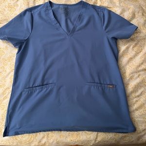 Figs womens XL casma 3 pocket scrub top ceil